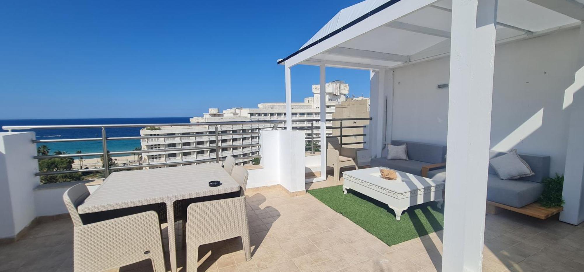 Seven Sky Penthouse Lägenhet Sousse Exteriör bild